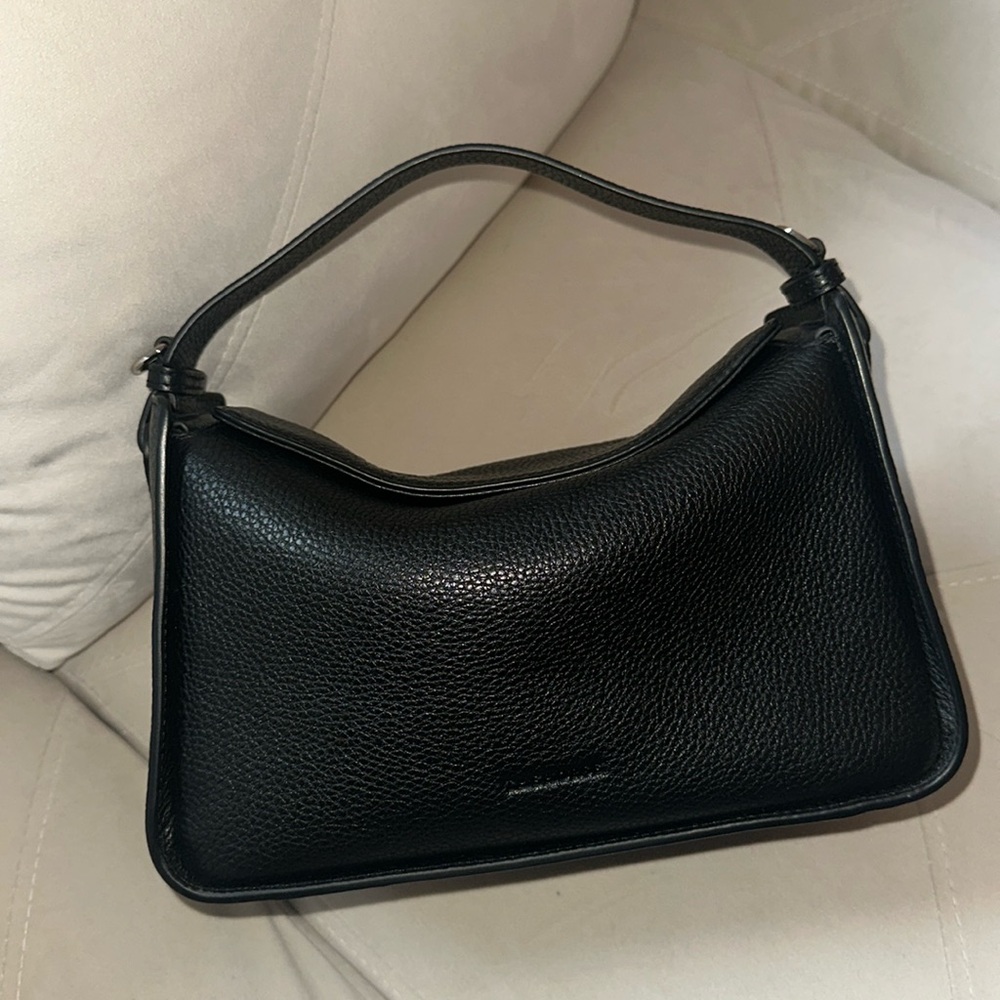 Clementine Bag (full size); black and silver hardware